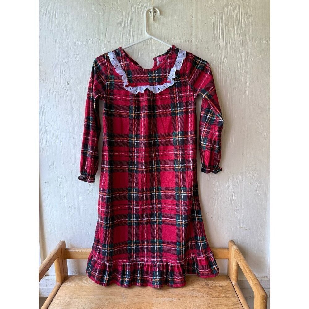 Saint Eve Kids size medium 7/8 plaid Christmas dress